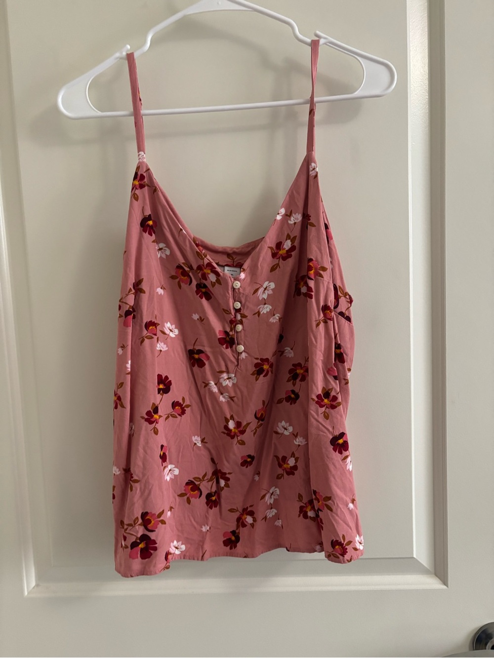 Old Navy Dusty Pink Floral Button-Front Camisole